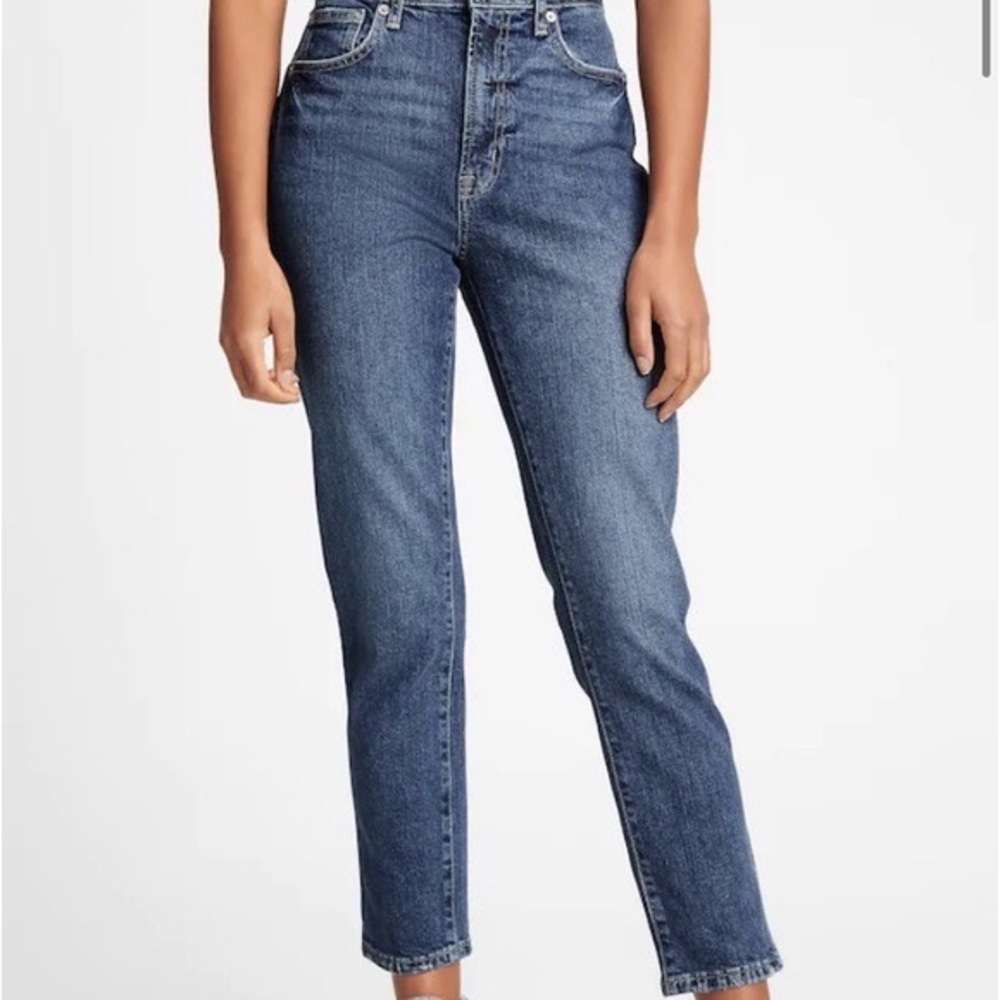 GAP Women's High Rise cigarette Jeans - Blue